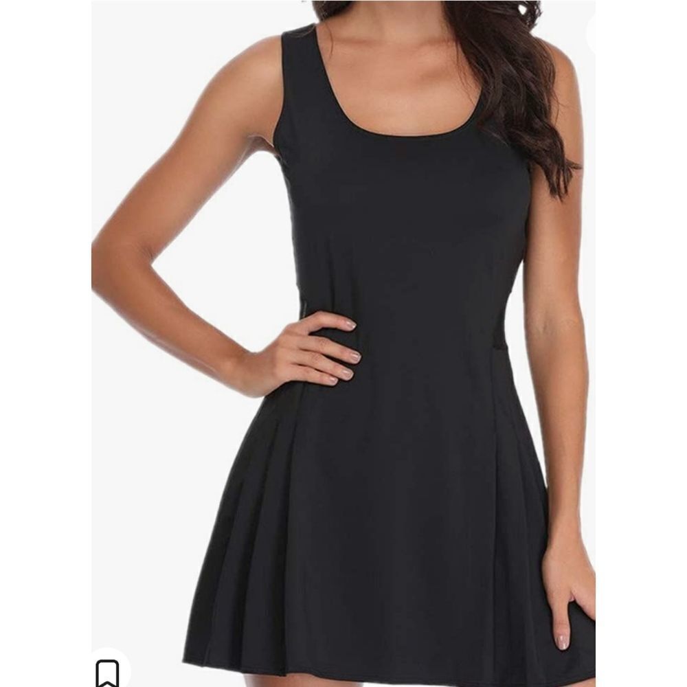 RACHEL ROY CASUAL SLEEVELESS PLEATED HIDDEN ZIPPER CLOSURE IN THE SHORT DRESS